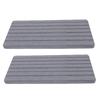 2pcs Diatomite Coaster Water Absorbent Fast Drying  D Diatomaceous Earth Soap Dish with Foot Pads for Bathroom Kitchen