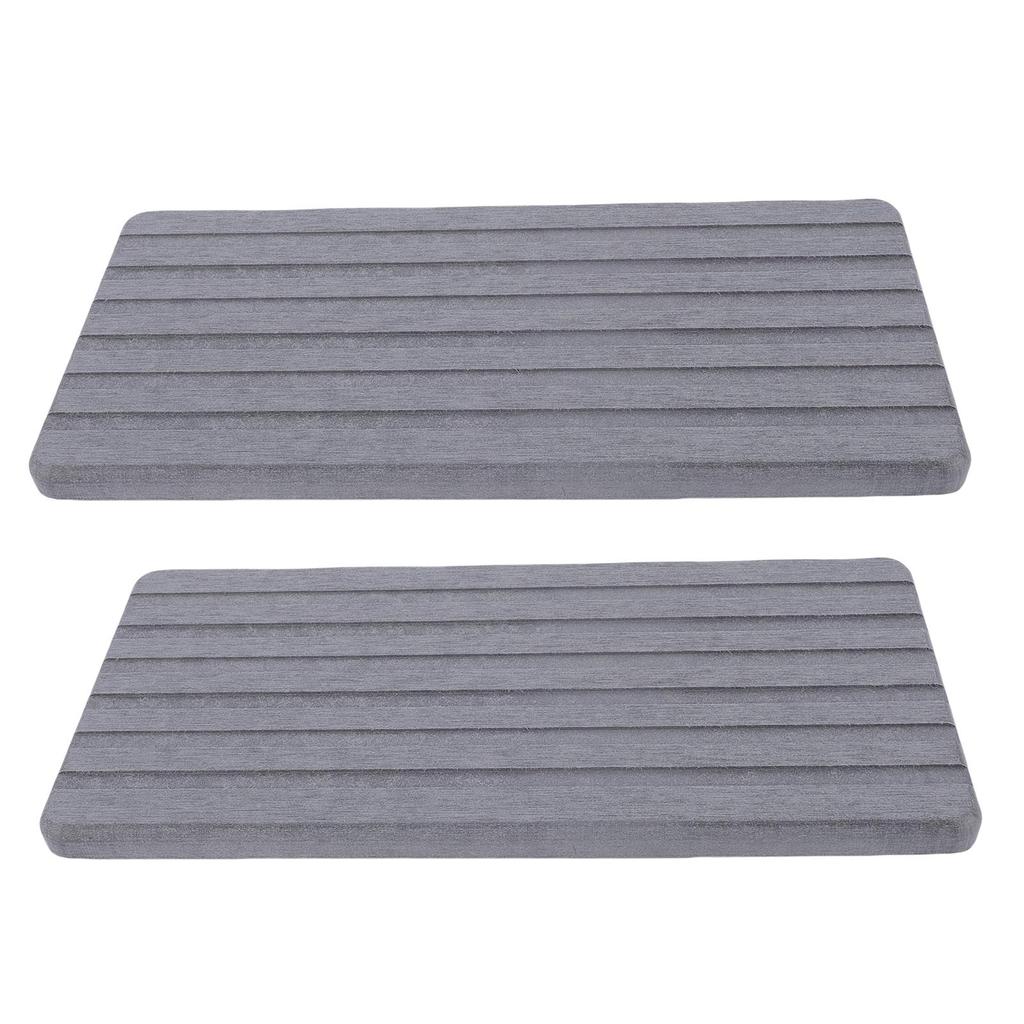 2pcs Diatomite Coaster Water Absorbent Fast Drying  D Diatomaceous Earth Soap Dish with Foot Pads for Bathroom Kitchen