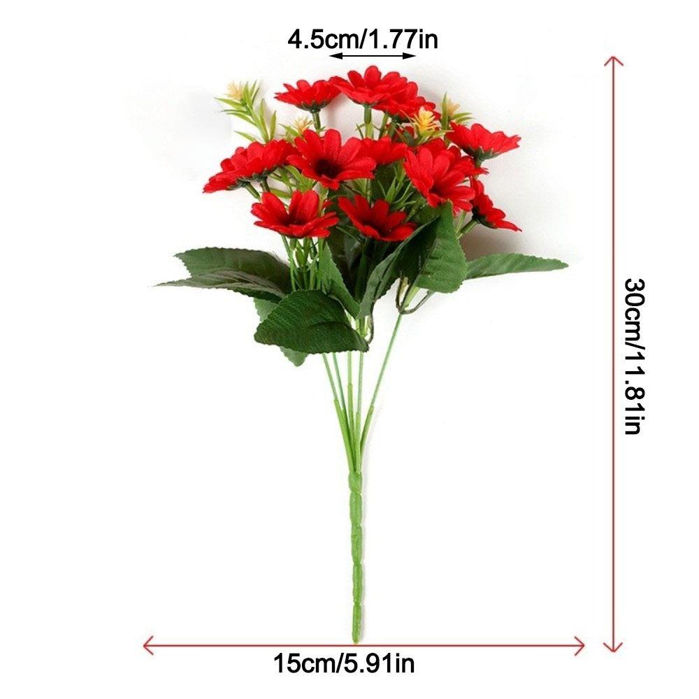 Fashion 20 Heads Artificial Flowers DIY Flower Silk Sunflowers Bouquets Multicolor Floral Arrangement Fake Flowers Party Decor