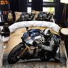 Motorcycle Rider Bedding Set Boys Girls Twin Queen Size Duvet Cover Pillowcase Bed Boys Adult Fashion Home Textileextile