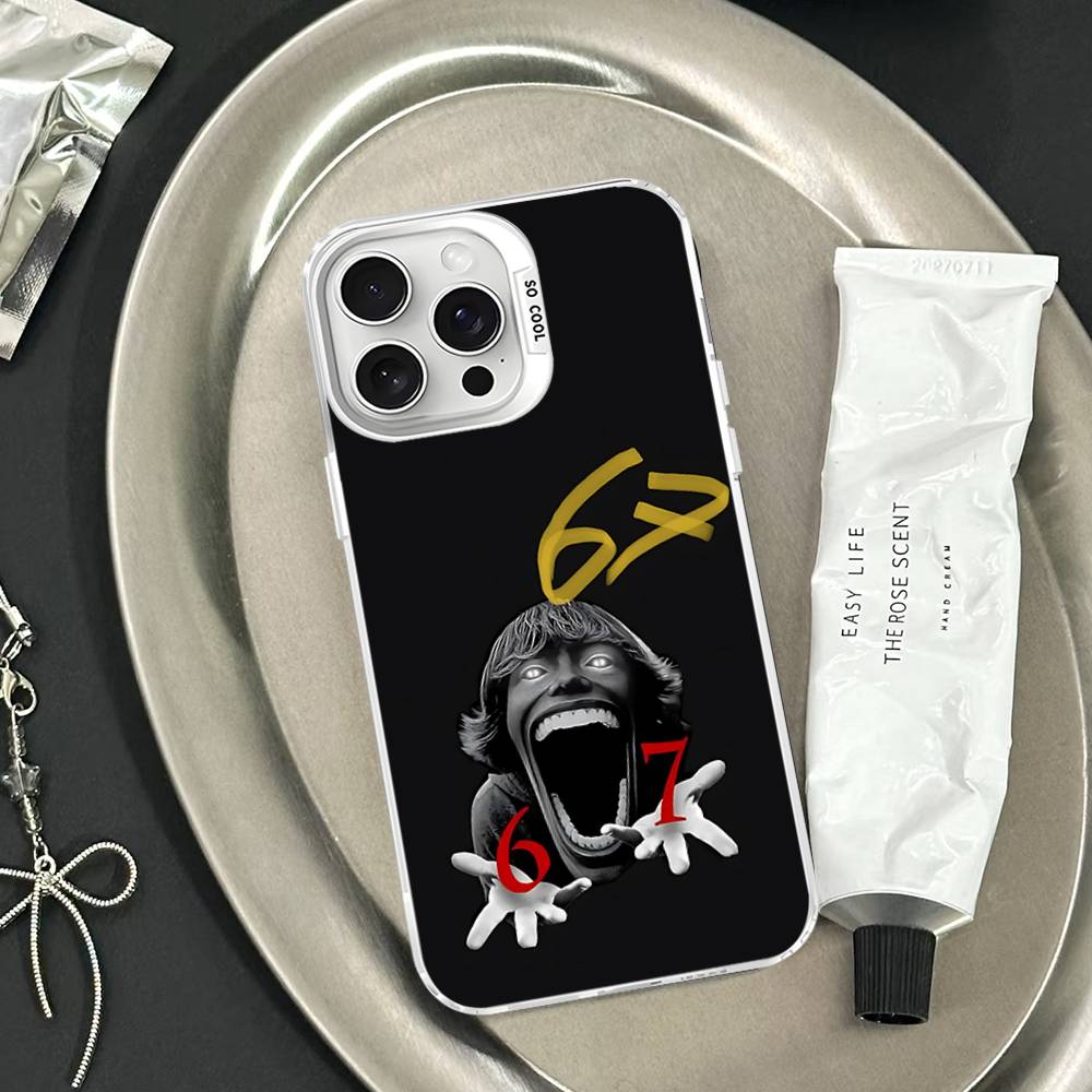 67 Six Seven Phone Cases For IPhone 17 16 15 14 13 12 11 Plus Pro Max Pro Color Matte Cover