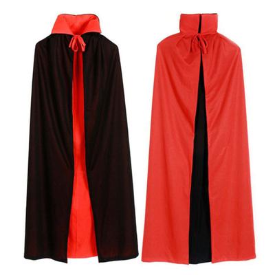 Capa de vampiro y demonio para Halloween para niños, disfraz reversible