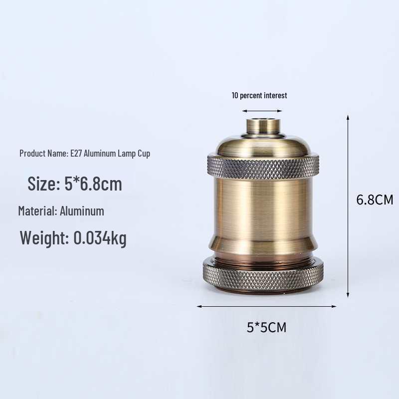 Antique E27 Edison Retro Aluminum Pendant Lamp Holder