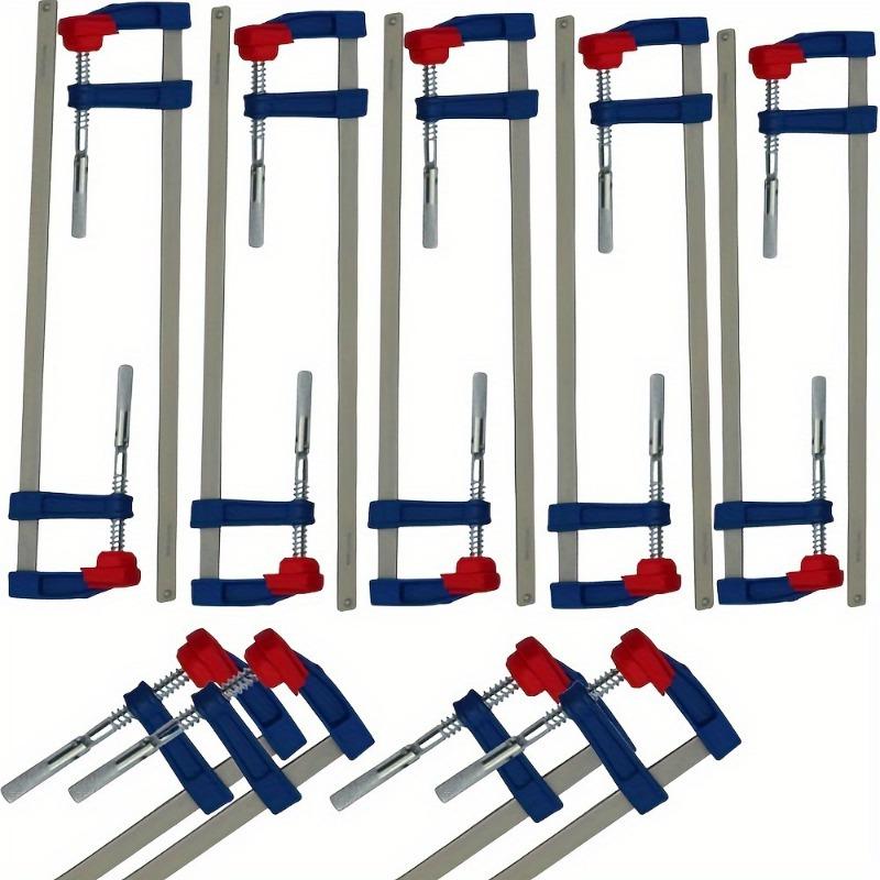 4pcs Quick Slide F Clamp Set for Woodworking, 12" - Durable Cast Iron Construction