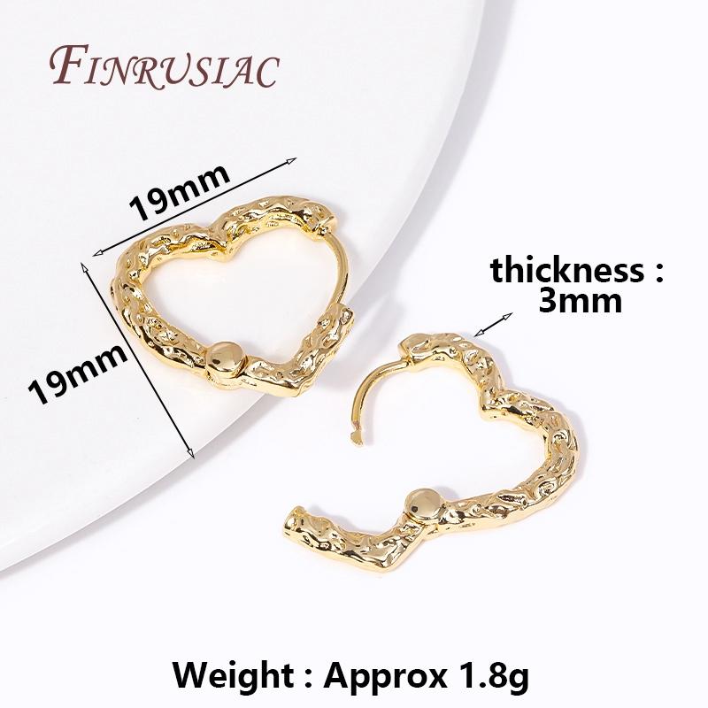 

Fashion 18K Gold Plated Brass Heart/U Loop Earrings Hoops Female DIY Jewelry Making Supplies Earrings Accessories for Women 1 Pair