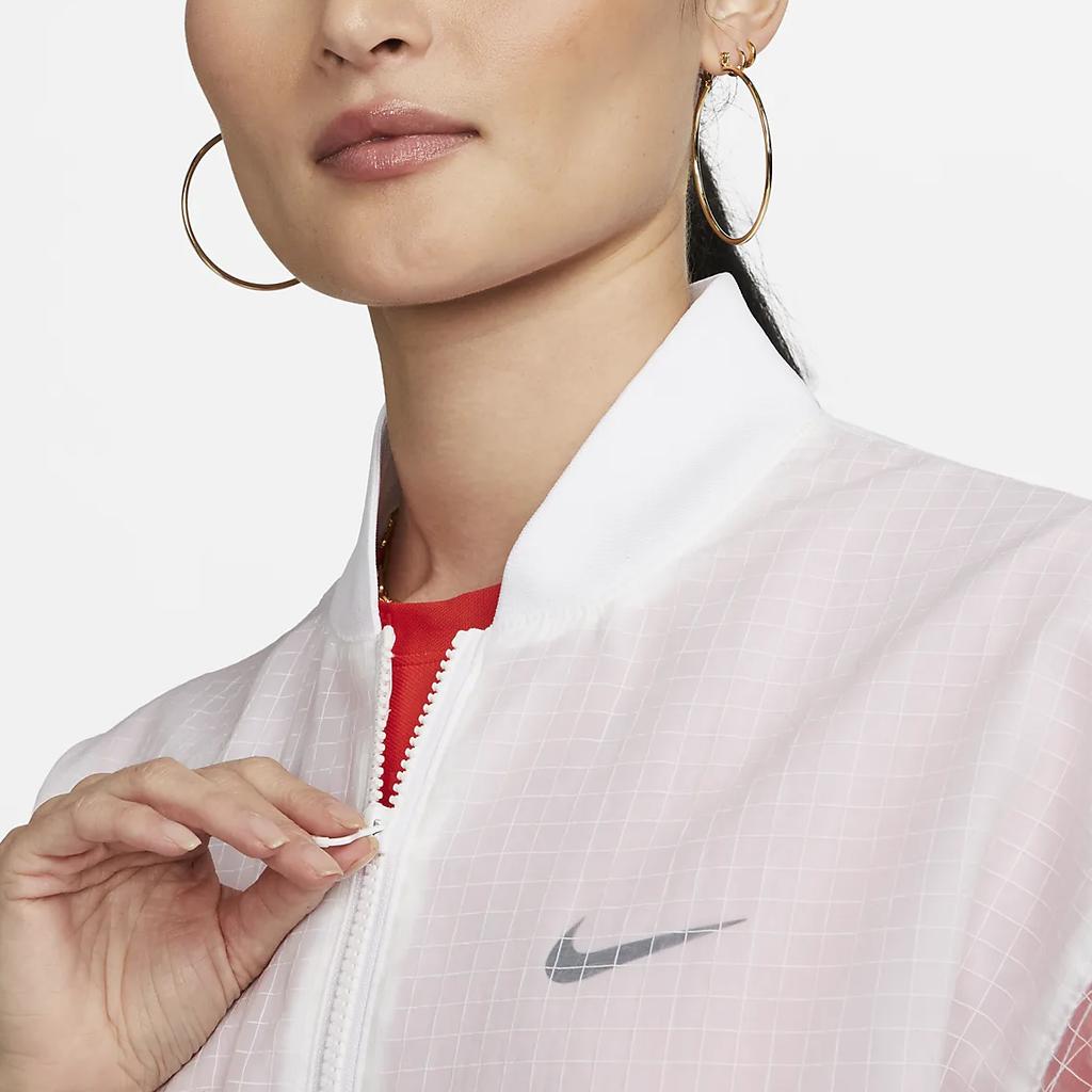 New Nike Sportswear Essentials Women's Woven Sports Jacket White DV7973-100