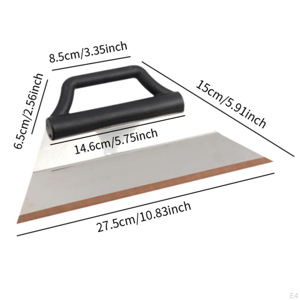 Car Tint Squeegee Comfortable Grip Flexible Stainless Steel Curved Easy To Use Convenient Film Scrap