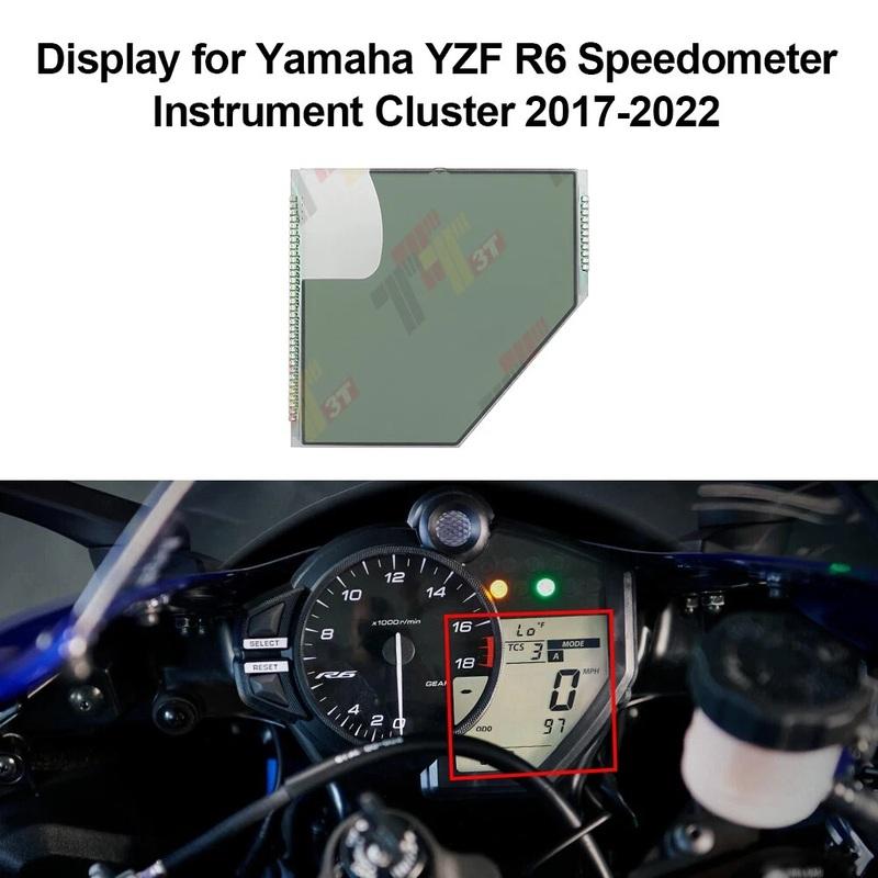 Display for Yamaha YZF R6 Speedometer Instrument Cluster 17-22