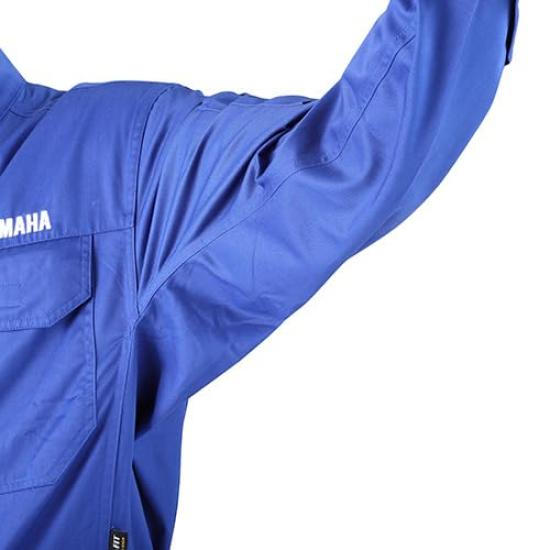 Mechanická kombinéza s dlouhým rukávem WY8001 Závodní modrá Velikost 3L [Yamaha Motor] 90792-M0543