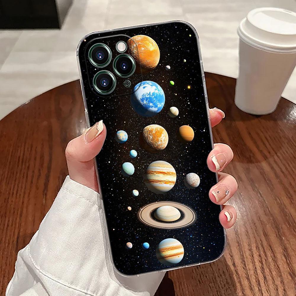 Sky Space planet Moon Stars Universe Case For Apple iPhone 17 16 15 14 13 12 11 Pro Max 16 Plus 16E 17Air Case 17Pro Phone Cover