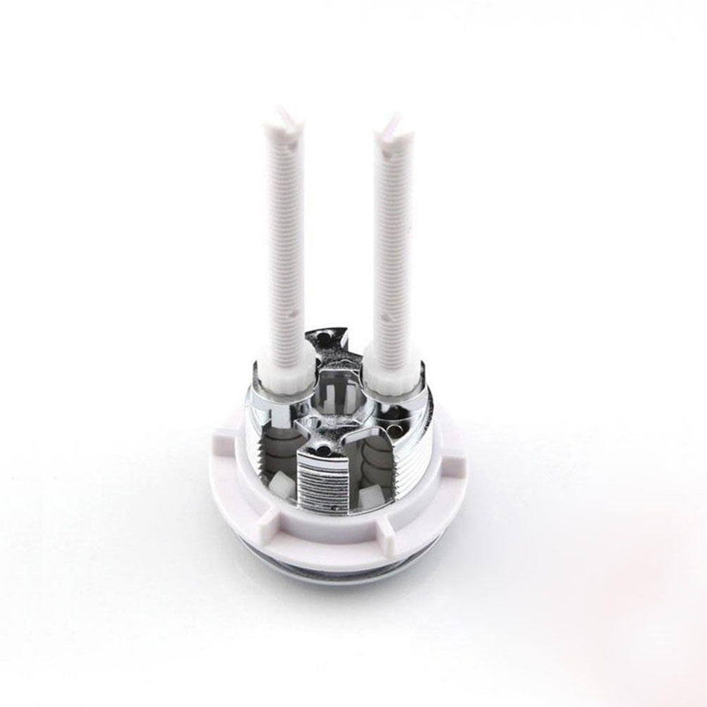 Plastic Dual Flush Toilet Water Tank Push Button With 2 Rod For 38 48 58Mm Hole