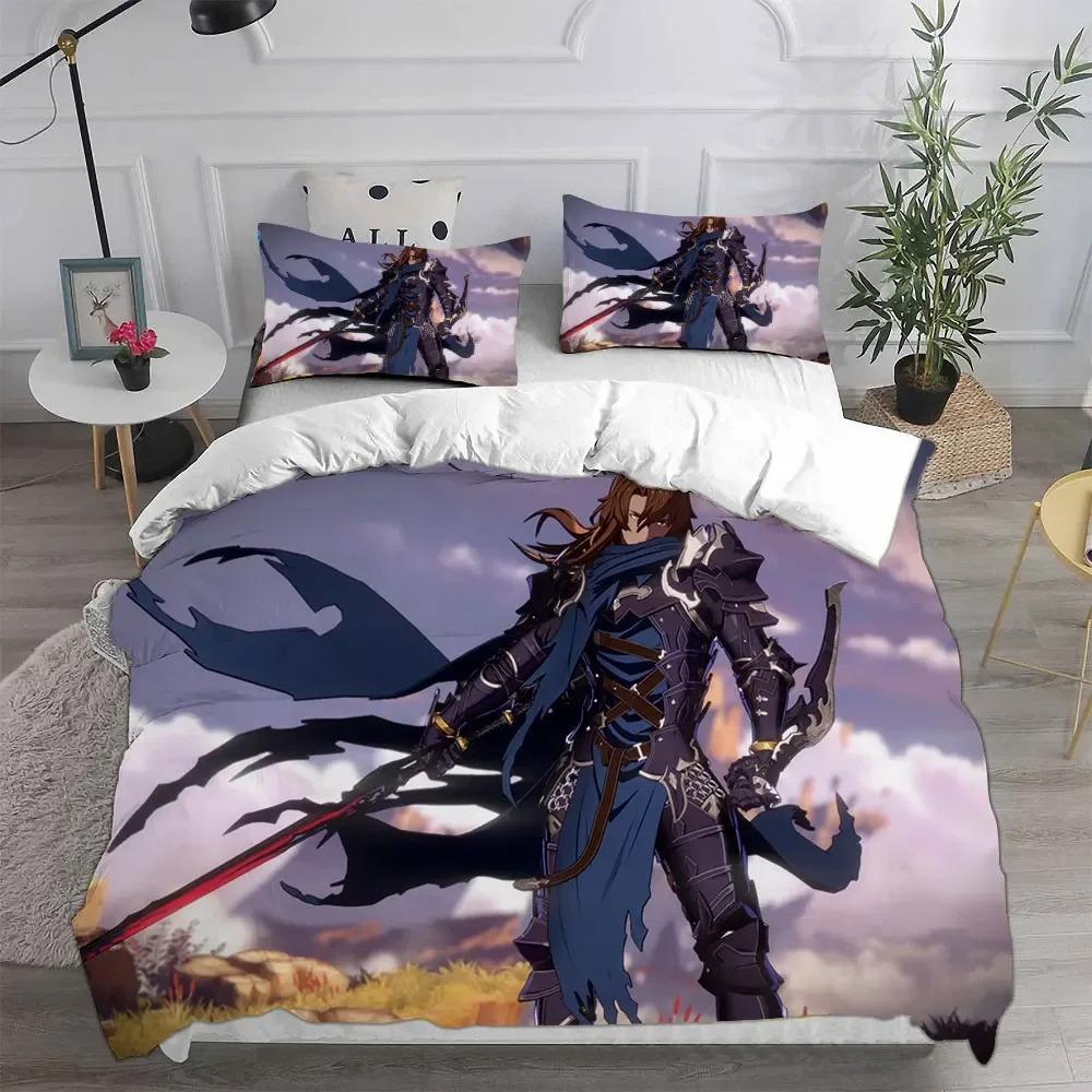 Granblue Fantasy Bedding Sets Comforter Quilt Bed Cover Duvet Cover Pillow Case Sets Kids Adult Size Home Textiles
