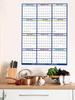 2026 Wall Calendar 12 Month Large Erasable Calendar 2026 Wall Decor Agenda Academic Planner Foldable for Home Decor Office