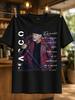 Vasco Rotes Leder Bühnenmikrofon Porträt Mit Vertikalem Vasco Text Handschriftliches Zitat Und Rock Unisex Alles T-Shirt