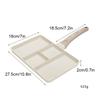Four-Cup Eggs Frying Pan with Heat-Resistant Handle Alloy Breakfast Mcmuffin Egg Making Pan for Gas Stove and Induction Cooker