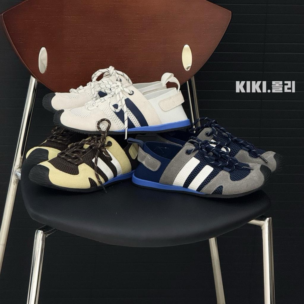 2025 new summer German training shoes women's casual sports shoes flat Forrest Gump shoes breathable ugly cute leather running shoes tide