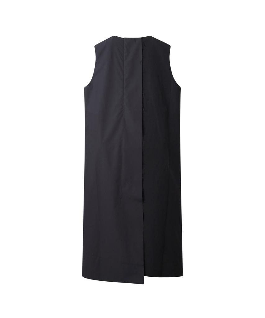 RECODE Split Square Sleeveless Dress_Rqdam25556Bkx