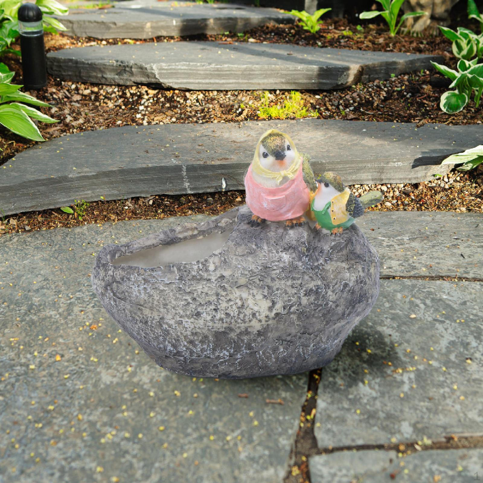 

Garden Statue Flower Pot Sculpture Gift Home Decoration Ornament Accessories Resin Cute Figurines