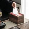 Vintage Wood Tissue Box Senior Storage Box Pull-out Tissue Case Table Towel Dispenser Kitchen Living Room Tissue Organizer Gift