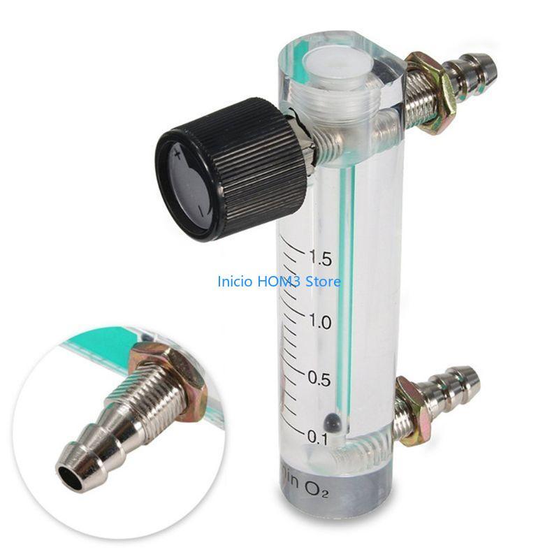 

A5YD Gas Regulator LZB-6M Flowmeter 0-1.5 LPM Meter with Control for Valve for Oxygen/Air/Gas Easy to Operate for Hospit білий