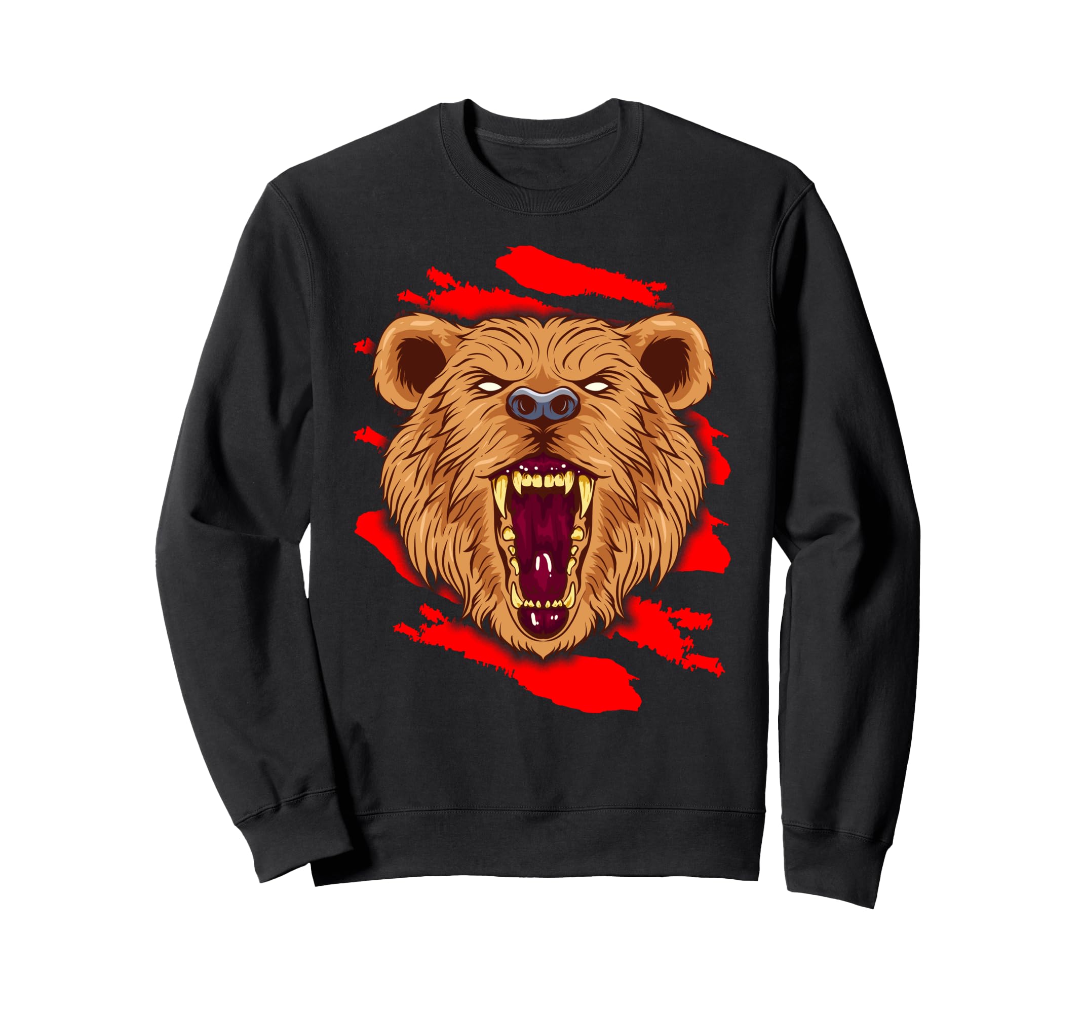 

Angry roaring bear trainer for wildlife and bear lovers