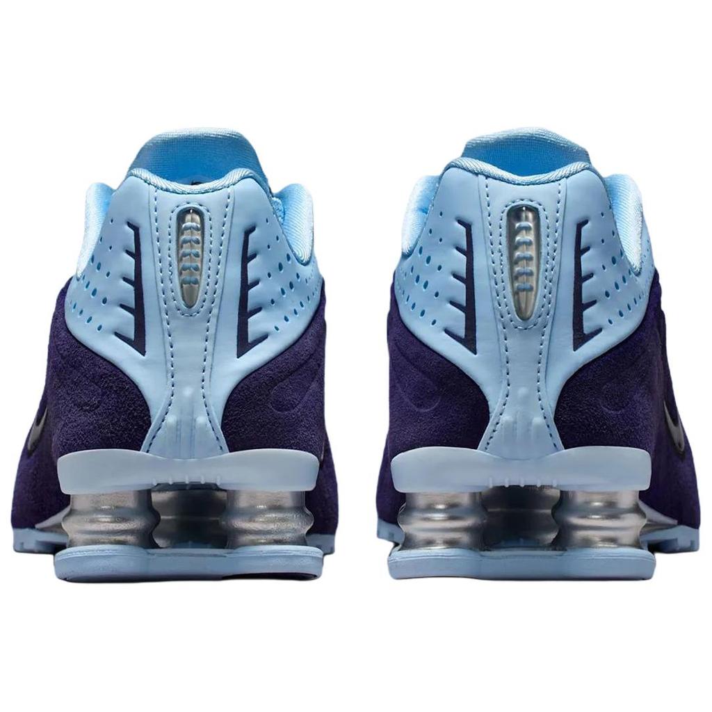 Nike Shox R4 Breathable Running Shoes Women's Blue Sneakers HQ7739-500
