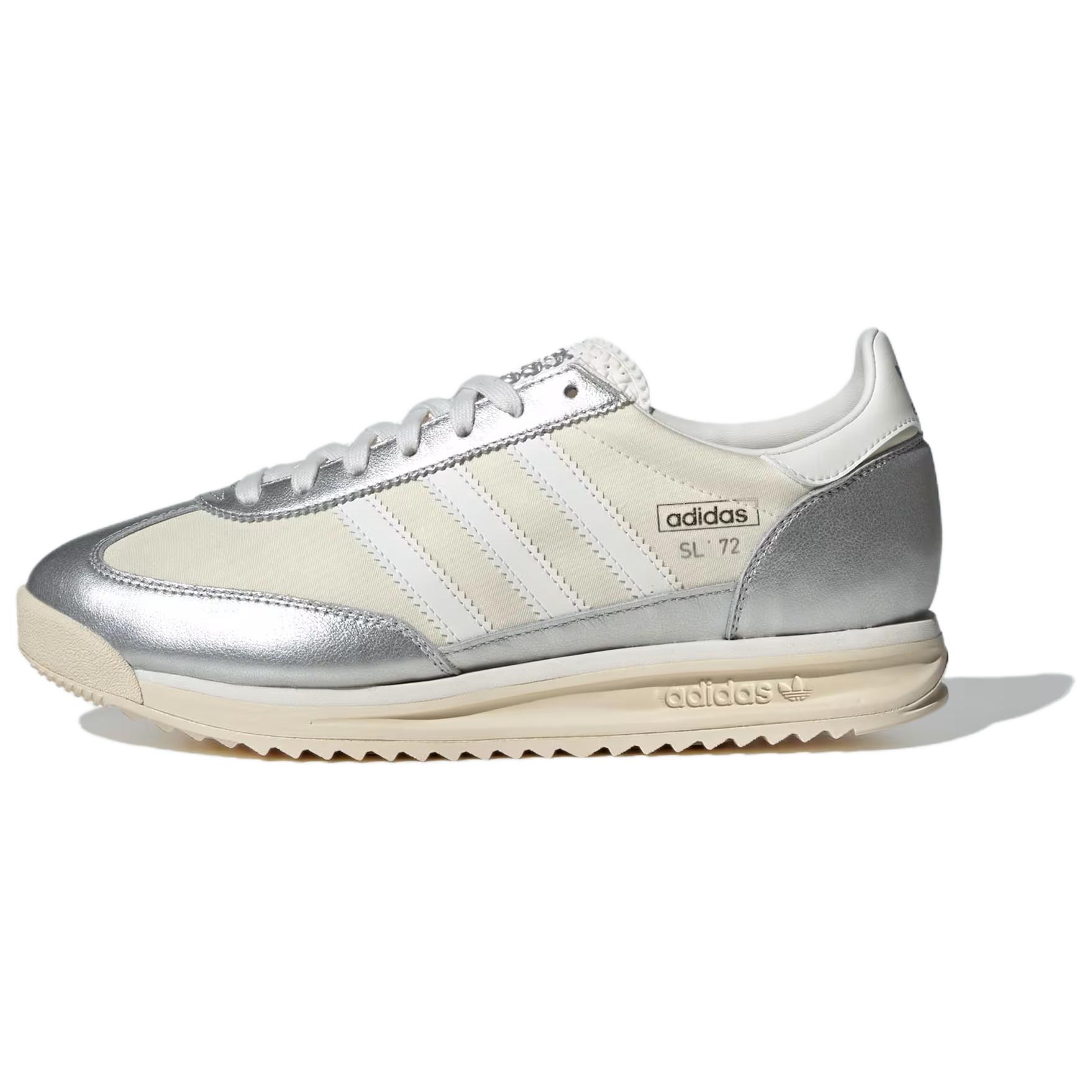 

adidas SL 72 RS Silver Metallic Cloud White Unisex Sneakers Wonder-White JI3531 37⅓