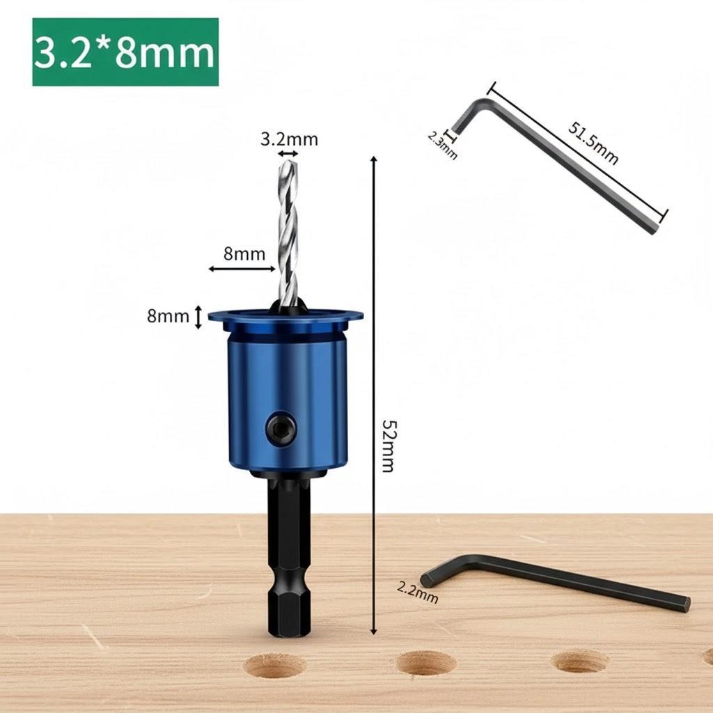 Alloy Core Countersink Drill Bit for Woodworking Router Tools Perfect for Drilling Pilot Holes in Wood