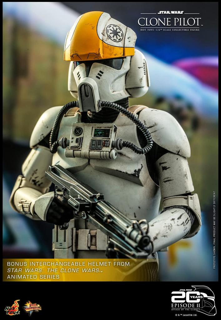 Movie Masterpiece Star Wars Episode Attack of the Clones Clone Pilot Scale Figure White Height 30cm MMS648 II 1/6 Approx.
