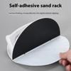 1 Satz Kunststoff Eckenschleifer Ergonomisches Handwerkzeug für Holzbearbeitung DIY-Projekte Selbstklebender Halbkreis Schleifpadhalter