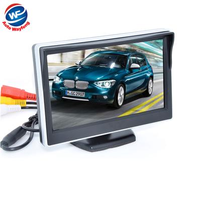 5 "Cyfrowy kolorowy monitor TFT 16:9 LCD do cofania samochodu z 2 uchwytami wspornika do kamery samochodowej DVD VCR