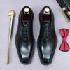 Italian Design Genuine Leather Shoes For Men Business Shoes Lace Up Oxfords Male Wedding Dress Shoes Men Plus Size 46