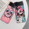 Pop Art Drawing Ideas Fish Phone Case For Samsung Z Flip 7 6 5G Galaxy Z Flip 5 4 3 Black Hard Cell Cover Luxury PC Shell Coque