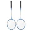 LEIJIAER Badminton Racket Set of 2 Player Iron Alloy Professional Training Replacement Equipment