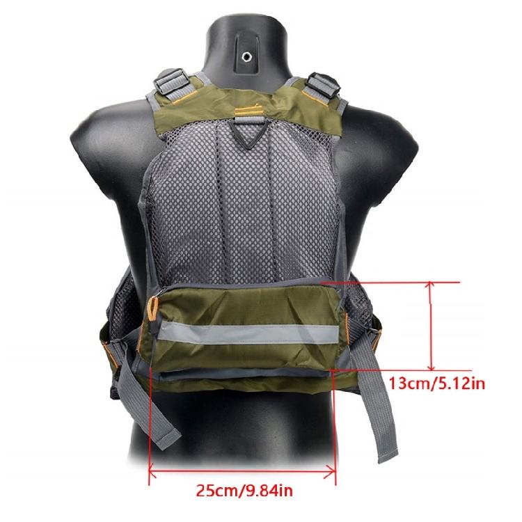 Gilet Multifunzione per la Pesca a Mosca Accessori da Pesca Attrezzatura per la Pesca alla Trota Gilet Regolabile Multi Tasche Giubbotti per Uomo