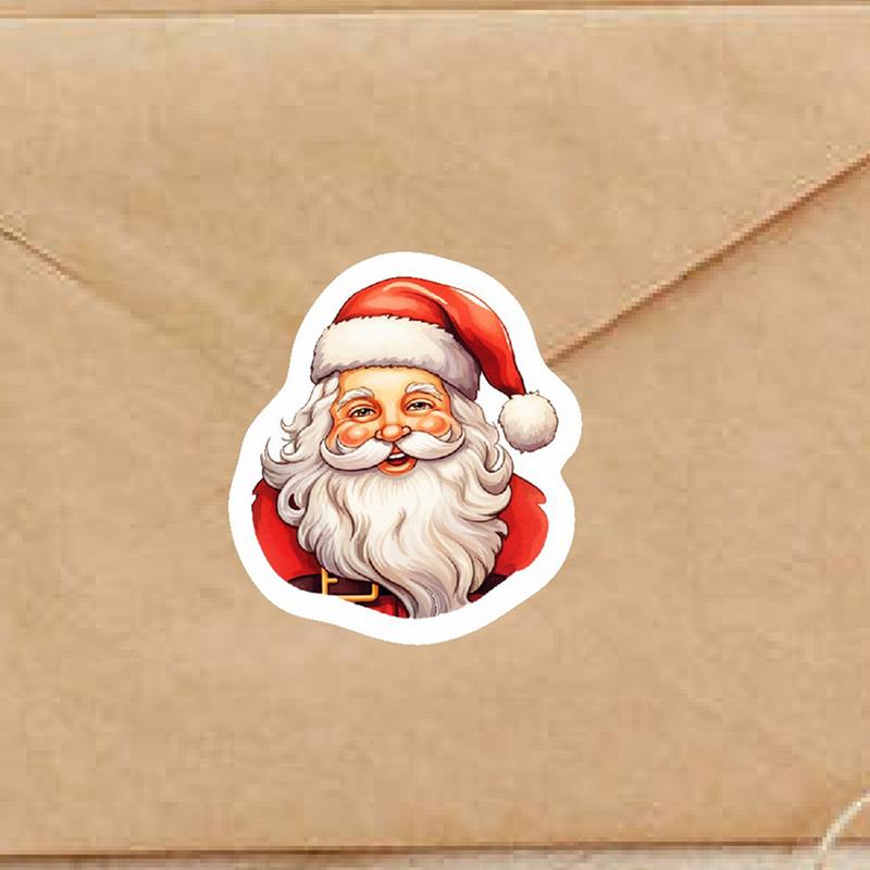 Christmas Holiday Stickers Christmas Santa Claus Envelopes Label Sticker Christmas Party Supplies Label Tag Seal Sticker For