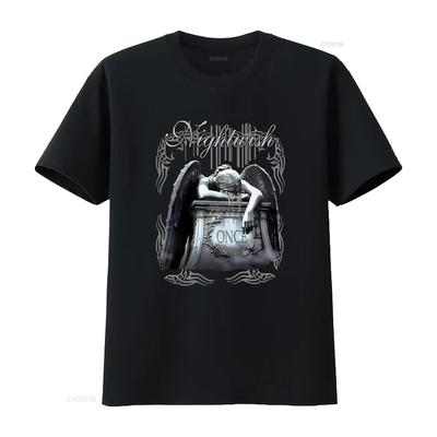 NIGHTWISH Once Symphonic Vintage Design Schwarzes Baumwoll Herren T-Shirt S 5XL vintage gewaschen Vielseitig Bequem Leicht grafisch