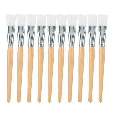Pincéis de máscara facial, aplicador de lama de cabelo macio, ferramenta de cuidados com a pele faça você mesmo com cabo de madeira