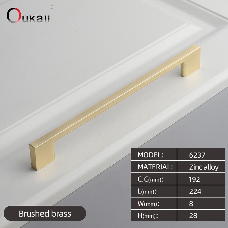 Oukali Modern Design Pull Down Kitchen Hardware Kitchen Cabinets Door Pull Handle Chrome Drawer Handle