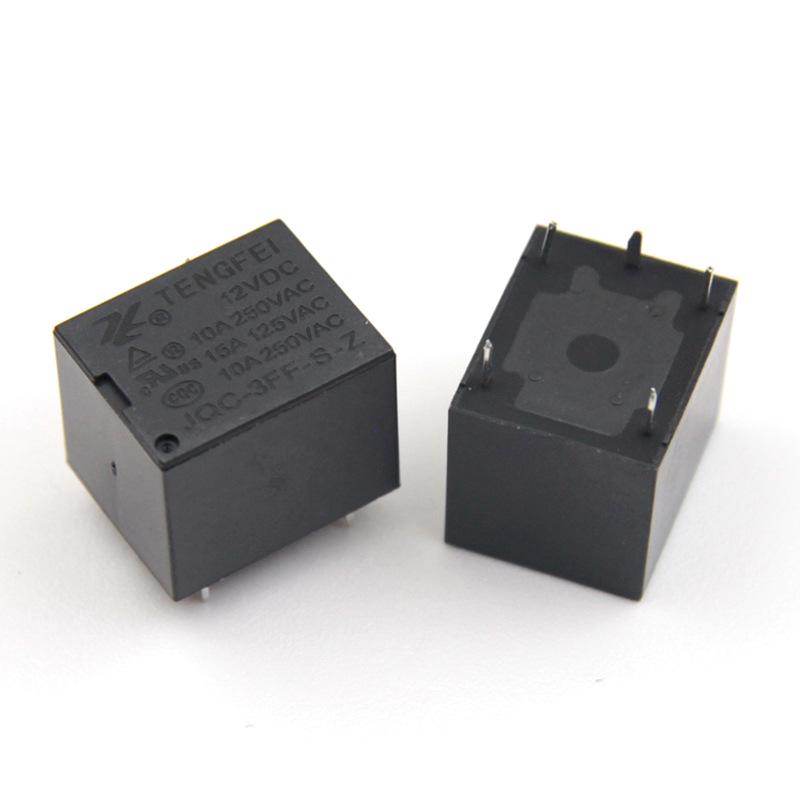 T73 Miniature 10A Relay, 12V/5V/6V/9V/24V, 5-Pin SRD