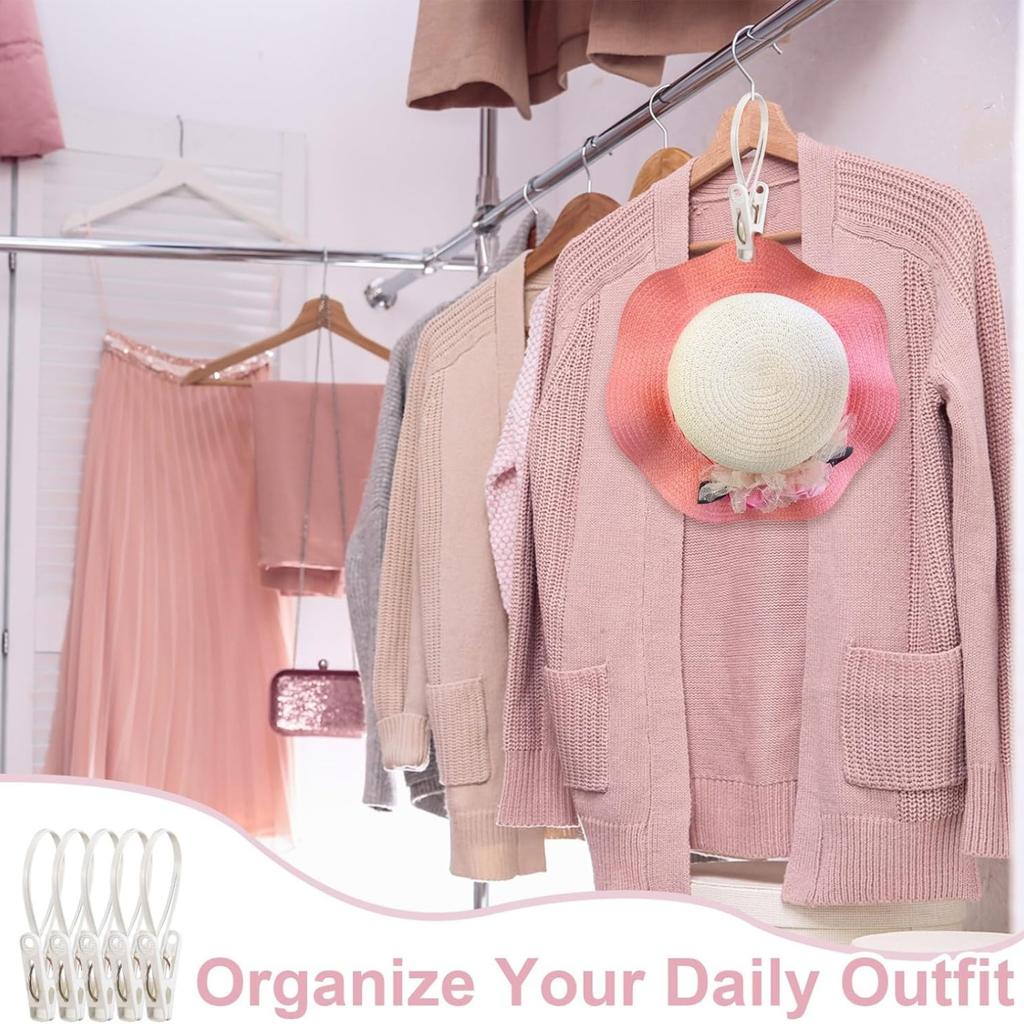 Windproof Clothespins Plastic Laundry Clip Portable Bra Socks Hanger Hook Quilt Clothing Clip Hanging Rope Clothes Peg