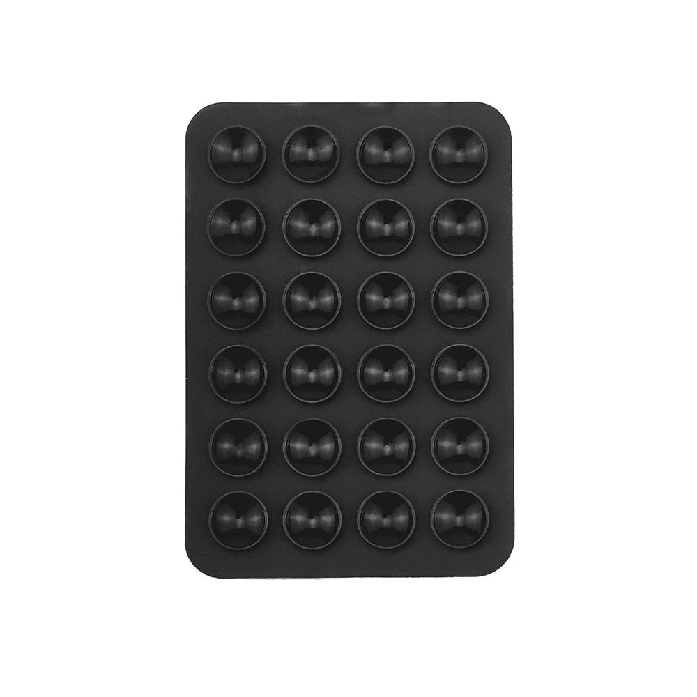 6/3/1 Stück Saugnapf Wandständer Matte Multifunktionaler Silikon-Saugnapf-Handyhalter Quadratische Rutschfeste Einseitige Lederhülle Halterung