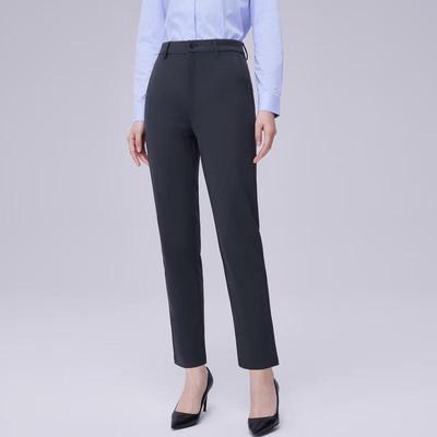 Fengxun Women's Professional Straight-Leg Suit Pants