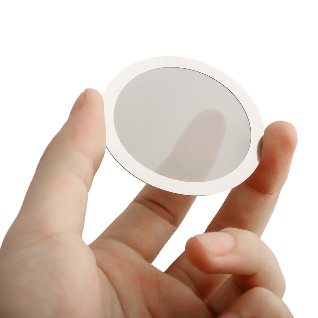 Silver 250 Mesh Coffee Filter DIY 60mm 1mm Reusable Stainless Steel 250 Mesh Disc For Aeropress Espresso Ultra Fine