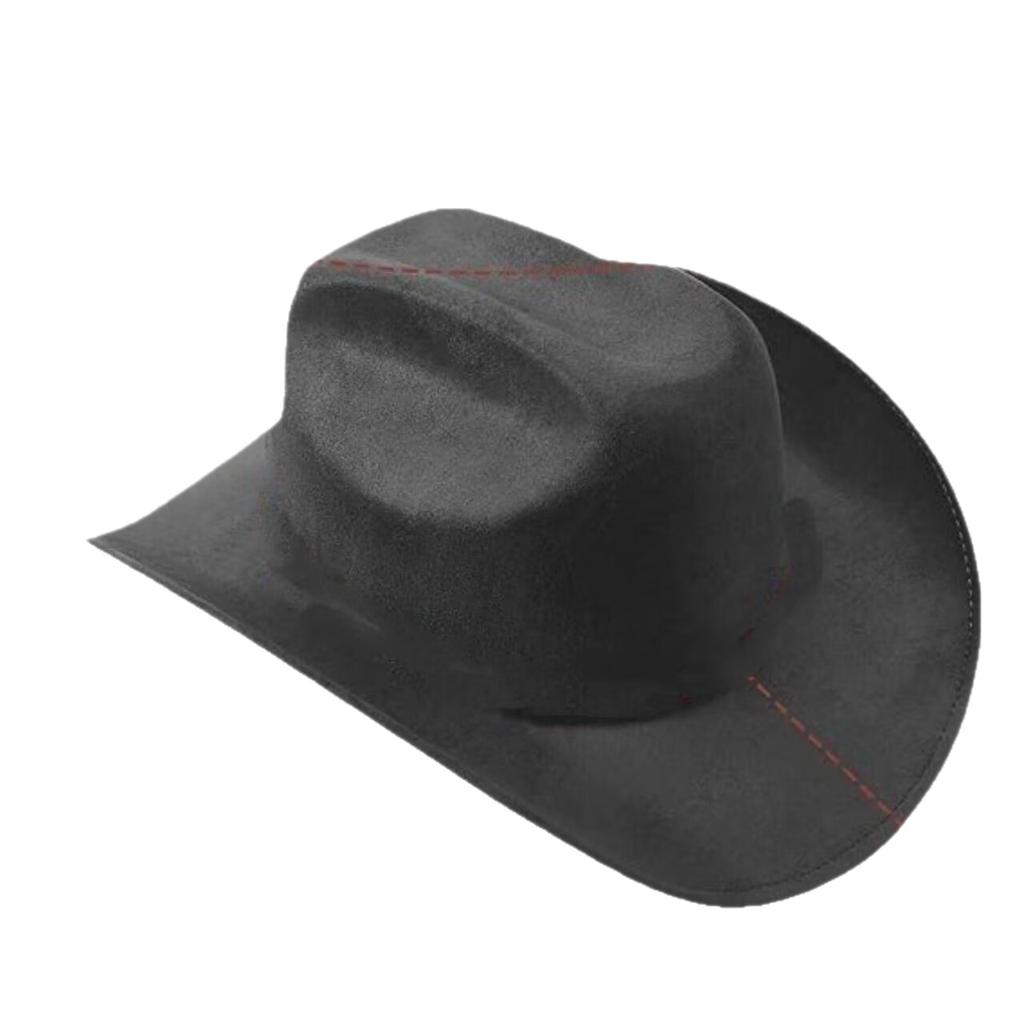 Neue Farbe Western Cowboyhut Herren und Damen Pendler Vielseitig Einfacher Stil Breiter Rand Zylinder Sonnenhut