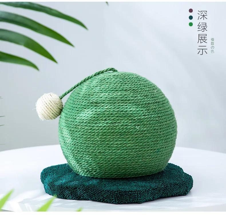 Placă de zgâriat pentru pisici cactus, gheare magică, coloană rotundă de zgâriat din sisal, jucărie durabilă pentru pisici, care nu zgârie.