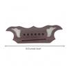 Rosewood Guitar Bridge Decorative Curved with Saddle Slot