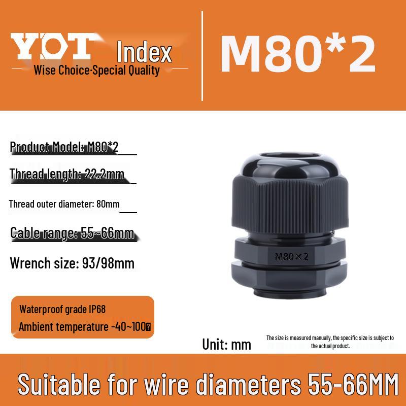 Waterproof Nylon Cable Connector M20*1.5 Plastic Sealing Gland Industrial Accessory