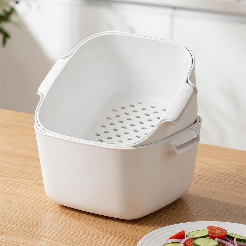 JiaDu Double-Layer Kitchen Drain Basket