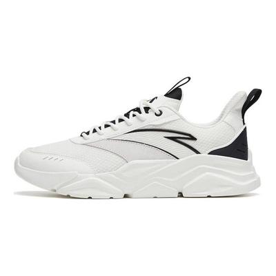 Slip Resistant Lightweight Low Top Sports Casual Shoes Men Sneakers White Black 912318831-2